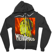 Mens Metropolis 1927 Movie Poster Zipper Hoodie | Artistshot