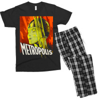 Mens Metropolis 1927 Movie Poster Men's T-shirt Pajama Set | Artistshot