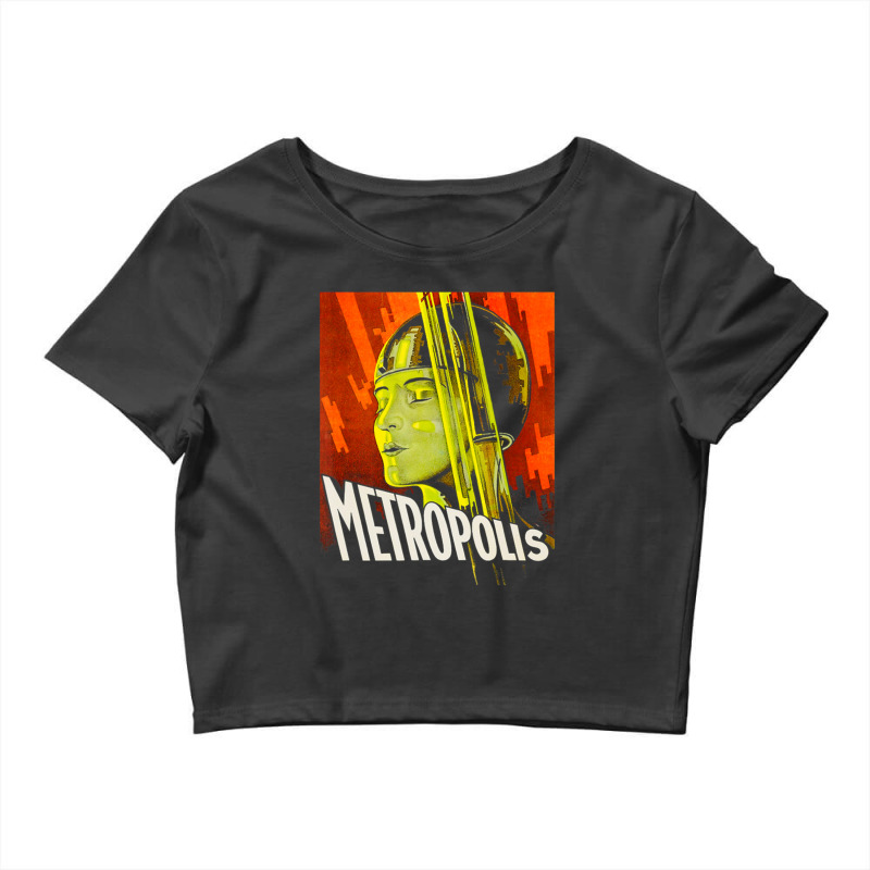 Mens Metropolis 1927 Movie Poster Crop Top by cm-arts | Artistshot