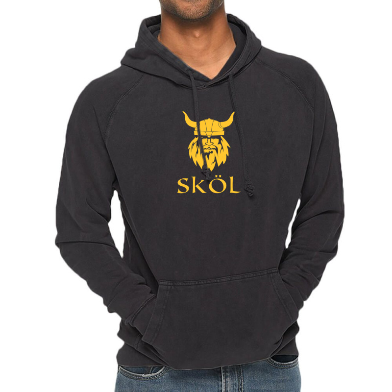 Skol Viking Fan Merchandise Purple Minnesota Adults Kids Vintage Hoodie | Artistshot