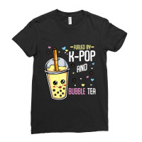 K-pop And Bubble Tea Hallyu Korean Fashion Music Lover Ladies Fitted T-shirt | Artistshot