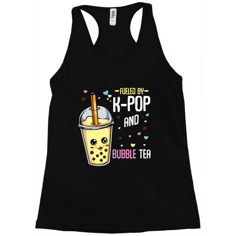 K-pop And Bubble Tea Hallyu Korean Fashion Music Lover Racerback Tank by Kosdapen517 | Artistshot