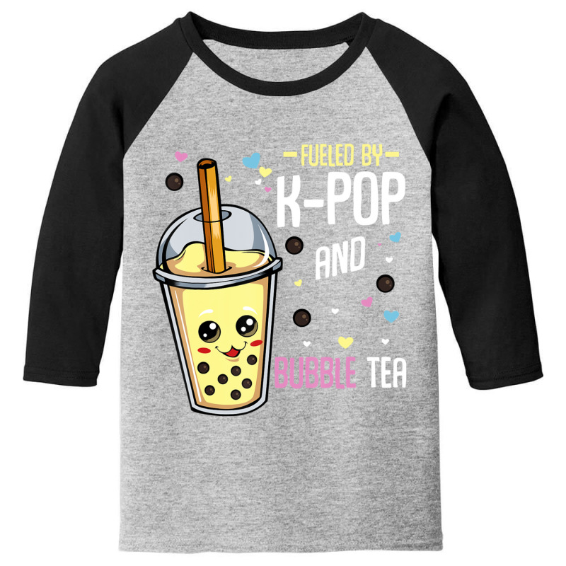 K-pop And Bubble Tea Hallyu Korean Fashion Music Lover Youth 3/4 Sleeve | Artistshot