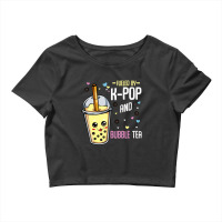 K-pop And Bubble Tea Hallyu Korean Fashion Music Lover Crop Top | Artistshot