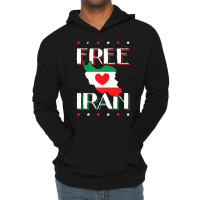 Free Iran Heart  Flag Freedom Iranian Love Persian Azadi Premium T Shi Lightweight Hoodie | Artistshot