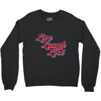 Live Laugh Loot (worn - Red Cyan) Crewneck Sweatshirt | Artistshot