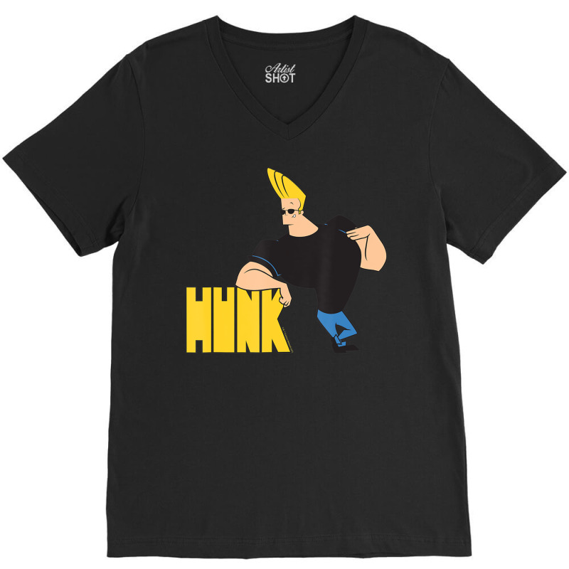 Johnny Bravo Bravo Is A Big Hunk V-neck Tee | Artistshot