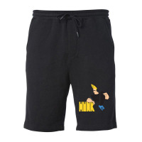 Johnny Bravo Bravo Is A Big Hunk Fleece Short | Artistshot