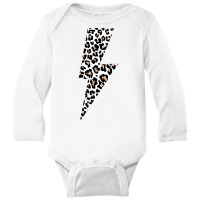 Leopard Lightning Bolt Cheetah Animal Print Sweatshirt Long Sleeve Baby Bodysuit | Artistshot