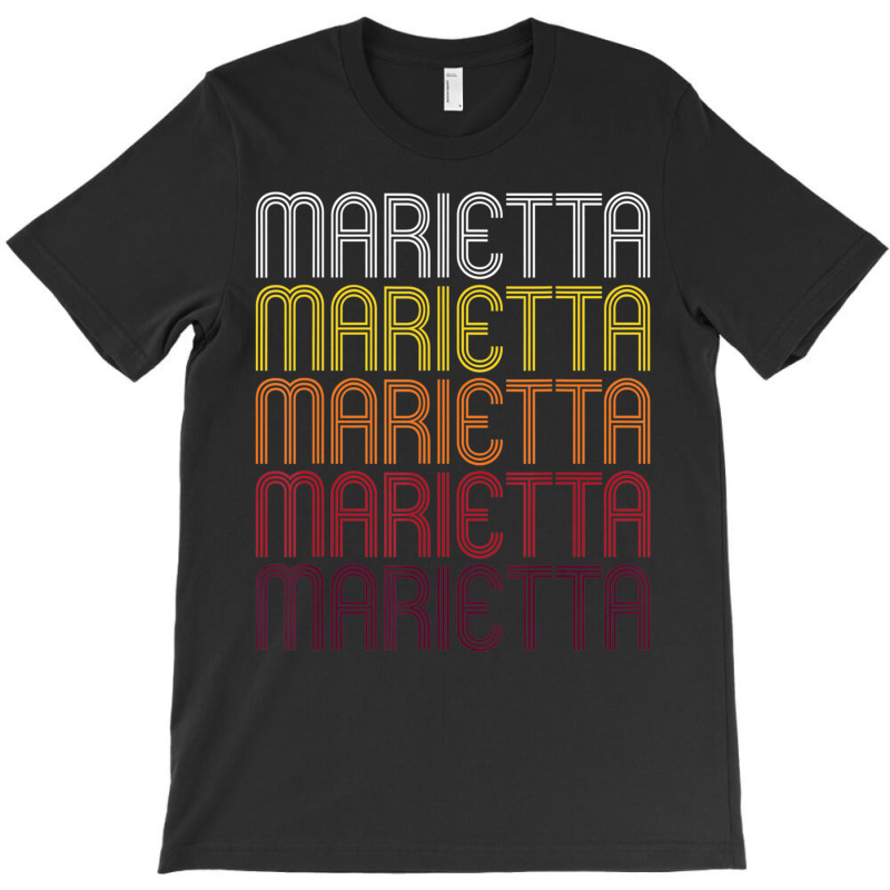 Marietta Retro Wordmark Pattern Vintage Style T-shirt | Artistshot