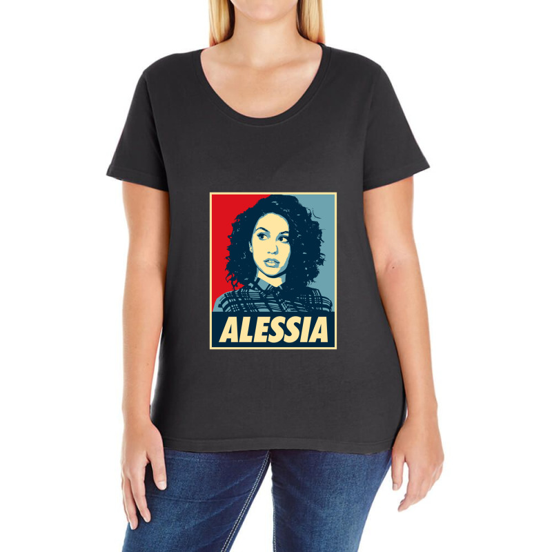 Alessia Caracciolo 1 Ladies Curvy T-Shirt by KristyMelton | Artistshot