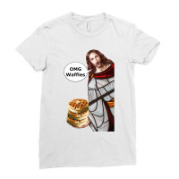 Jesus Omg Waffles Active Ladies Fitted T-shirt | Artistshot