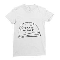 Meat Is Murder Helmet Ladies Fitted T-shirt | Artistshot