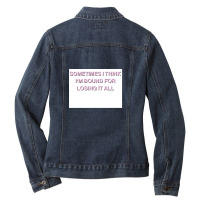 State Champs - Losing Myself Ladies Denim Jacket | Artistshot