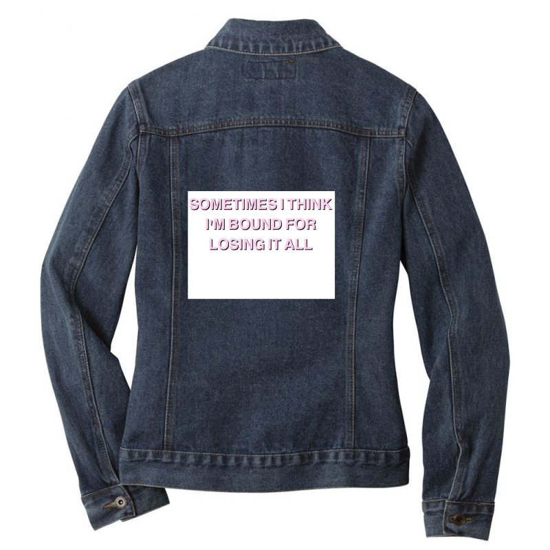 State Champs - Losing Myself Ladies Denim Jacket by MickeyRobison | Artistshot