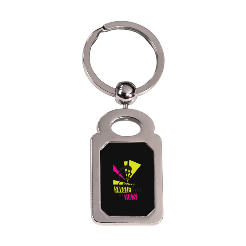 Courteeners Tee Silver Rectangle Keychain | Artistshot