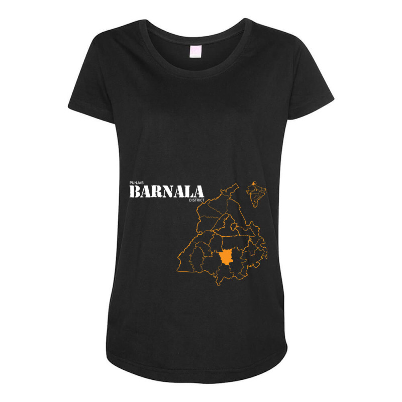 Punjab Barnala District Maternity Scoop Neck T-shirt by GONZALOCORRAL | Artistshot