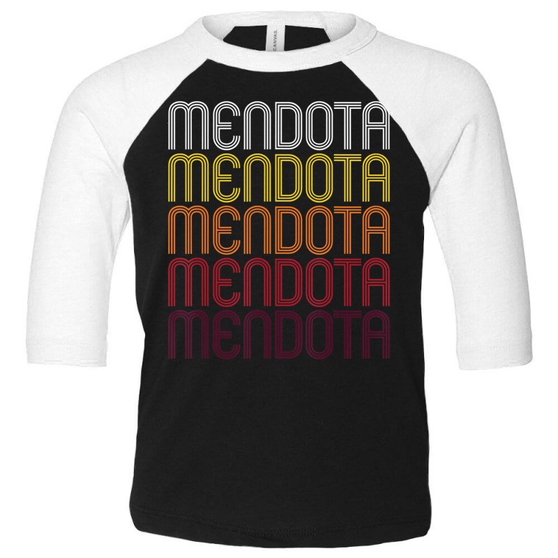 Mendota, Ca Vintage Style California Toddler 3/4 Sleeve Tee | Artistshot