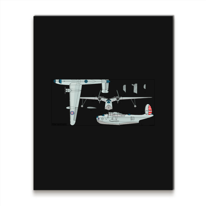 Pbm Mariner American Ww2 Patrol Bomber Flying Boat Diagrams Gift Metal Print Vertical | Artistshot