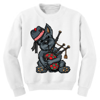 Funny Tartan Day Scottish Terrier Bagpipe Scotland Premium T Shirt Youth Sweatshirt | Artistshot