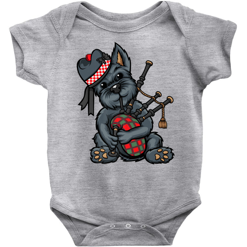 Funny Tartan Day Scottish Terrier Bagpipe Scotland Premium T Shirt Baby Bodysuit by cm-arts | Artistshot