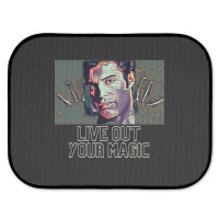 Live Out Your Magic (famous Face With Hands Fingers) Rear Car Mat | Artistshot