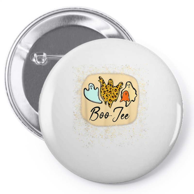 Boo Jee Ghost Leopard Hippie Halloween T Shirt Pin-back Button | Artistshot