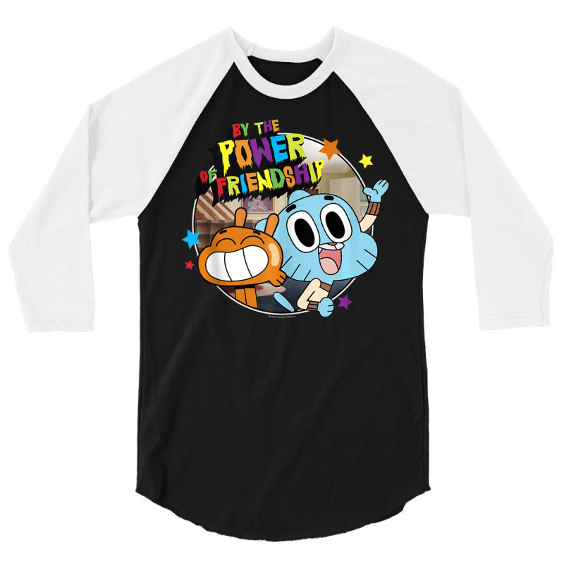 Cn The Amazing World Of Gumball By The Power Of Friendship 3/4 Sleeve Shirt | Artistshot