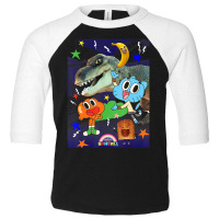 Cn The Amazing World Of Gumball Group Shot Poster Toddler 3/4 Sleeve Tee | Artistshot