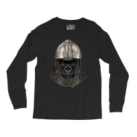 Medieval Gorilla Knight Warrior Gorilla Primate Animal Lover Long Sleeve Shirts | Artistshot