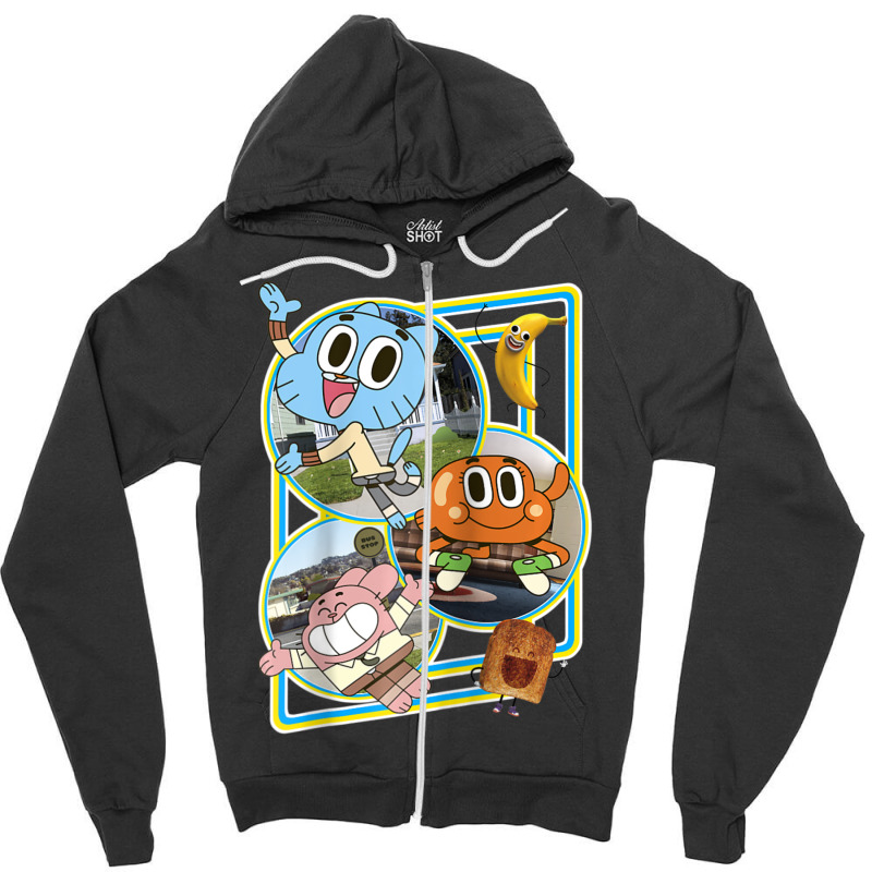 Cn The Amazing World Of Gumball The Boys Zipper Hoodie by duongnhannam | Artistshot