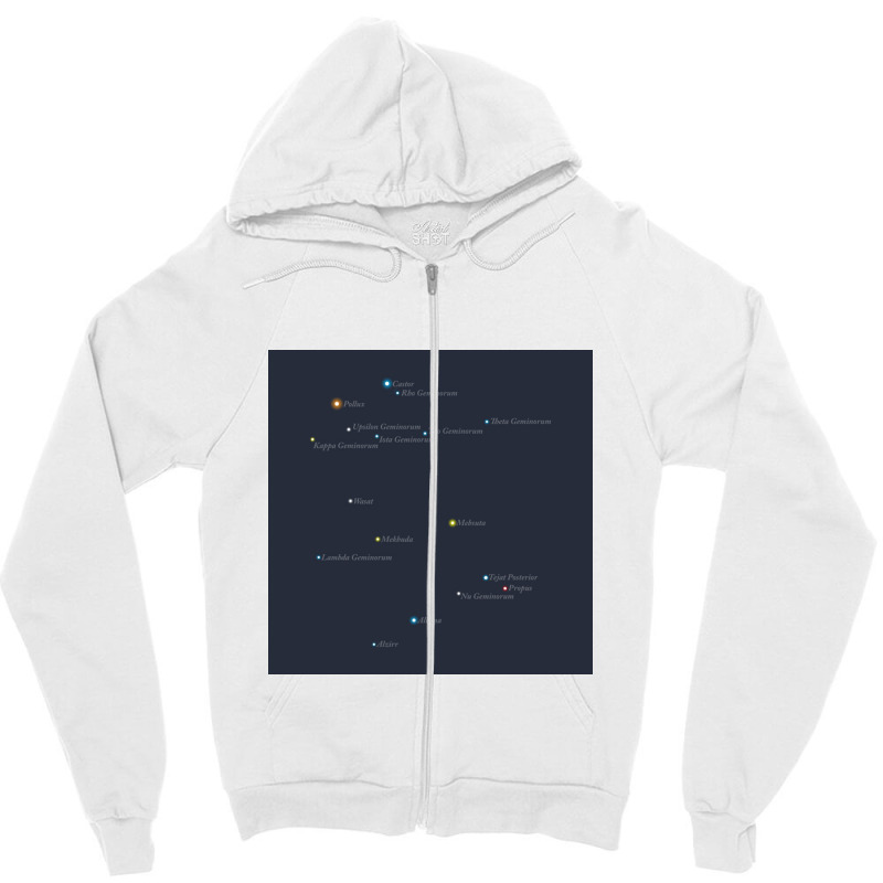 Constellation Gemini   Astronomy Zipper Hoodie by obatpari | Artistshot