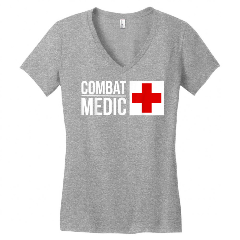 Combat Medic Specialist Army Armed Forces T Shirt Women's V-Neck T-Shirt by leiseyxlmorit | Artistshot