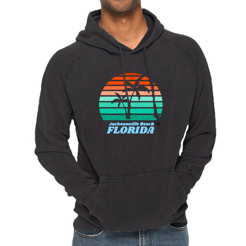 Jacksonville Beach For People Who Like Beach Vacations And Ocean Sea S Vintage Hoodie by cm-arts | Artistshot