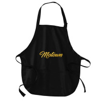 Motown Detroit Michigan Motor City Music Medium-length Apron | Artistshot