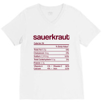 Sauerkraut Nutrition Fact Funny Thanksgiving Christmas Premium T Shirt V-neck Tee | Artistshot