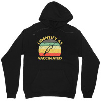 I Identify As Vaccinated Vintage Unisex Hoodie | Artistshot