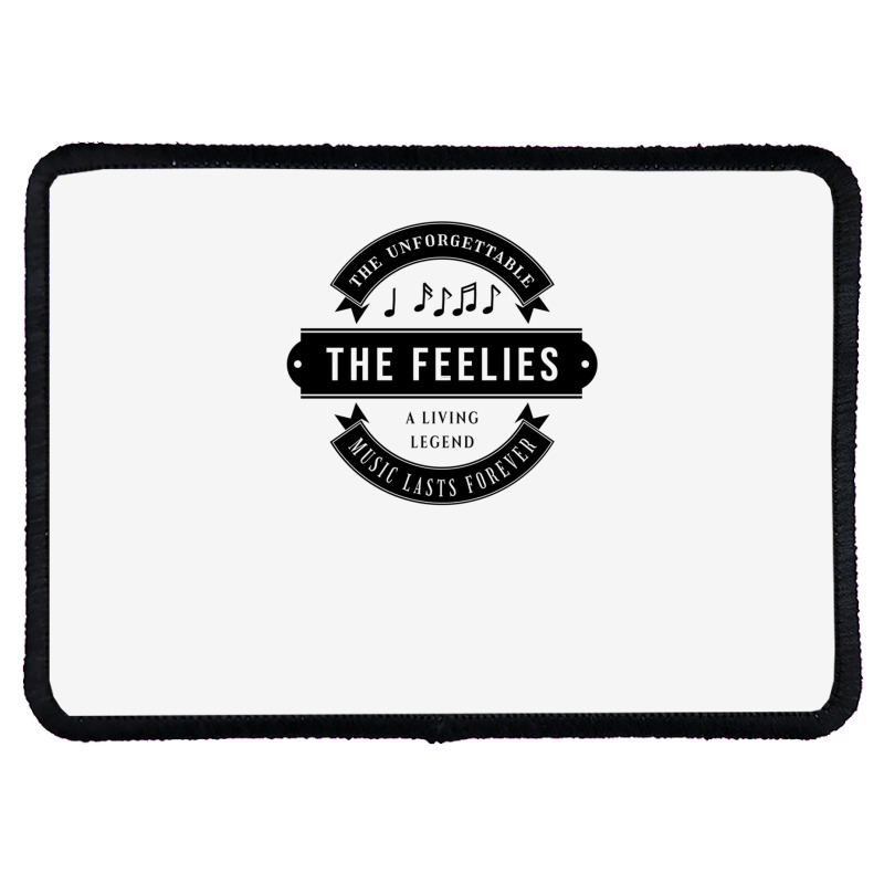 The Feelies The Unforgettable Music Lasts Forever Search Twice For 'ri Rectangle Patch | Artistshot