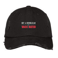 Not A Republican Just Vaccinated Vintage Cap | Artistshot