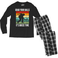 Funny Bocce Balls Player Boules Team Player Funny T Shirt Men's Long Sleeve Pajama Set | Artistshot