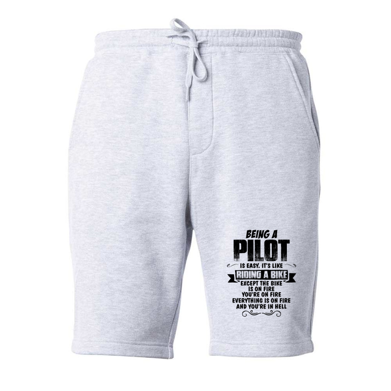 Being A Pilot Copy Fleece Short | Artistshot