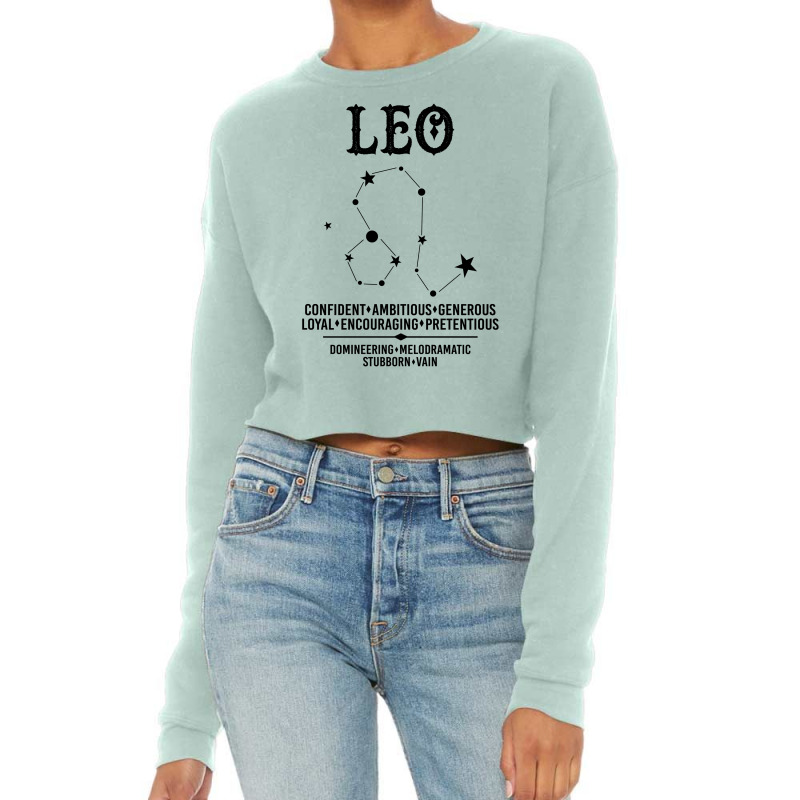 Leo Zodiac Sign Cropped Sweater | Artistshot