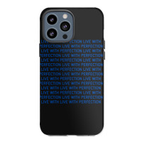 Live With Perfection Blue Pattern Aesthetic Iphone 13 Pro Max Case | Artistshot