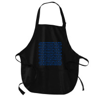 Live With Perfection Blue Pattern Aesthetic Medium-length Apron | Artistshot