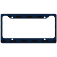 Live With Perfection Blue Pattern Aesthetic License Plate Frame | Artistshot