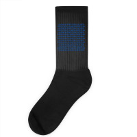 Live With Perfection Blue Pattern Aesthetic Socks | Artistshot