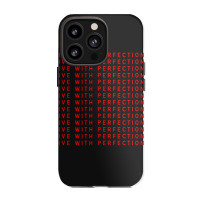 Live With Perfection Red Pattern Aesthetic Iphone 13 Pro Case | Artistshot