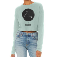 Minimal Pisces Zodiac Sign Cropped Sweater | Artistshot