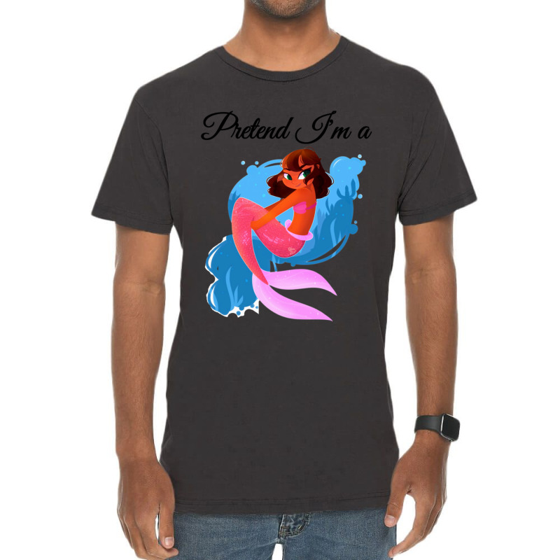 Pretend Im A Mermaid  Animal Halloween Vintage T-shirt | Artistshot