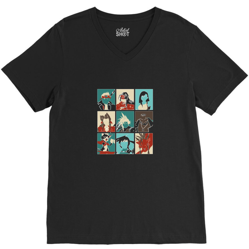 Final Pop V-Neck Tee by cm-arts | Artistshot